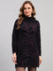 Women Black Self Design High Neck Full Sleeve Winter Top