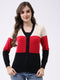 Women Multicolor Stripe V Neck Full Sleeve Cardigan