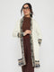 Women White Self Design V Neck Full Sleeve Cardigan