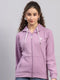 Monte Carlo Women Solid Hooded Full Sleeve Sweatshirt