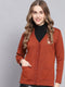 Monte Carlo Women Solid V Neck Full Sleeve Cardigan