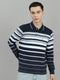 Monte Carlo Men Solid Polo Collar Full Sleeve Winter T-Shirt