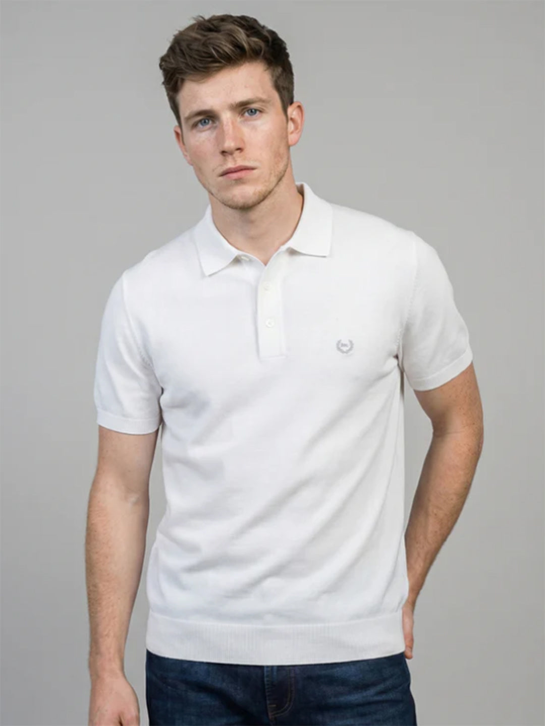 Monte Carlo Men Solid Polo Collar Half Sleeve T-Shirt