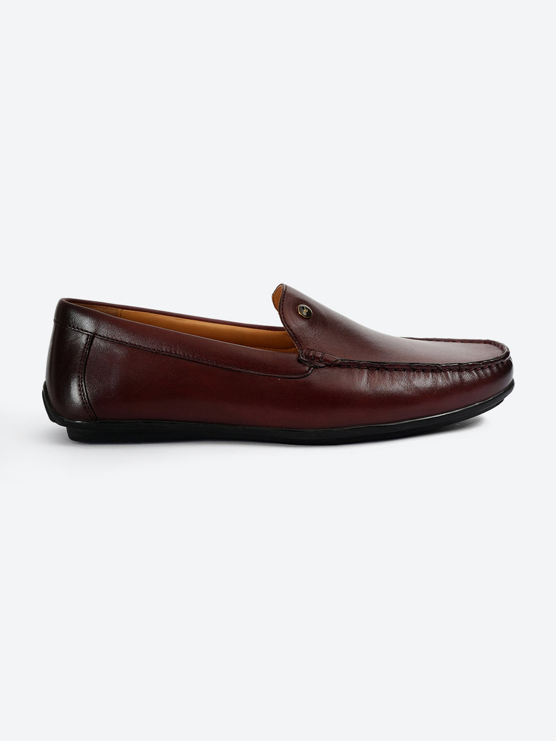 Men Cherry Slip on Genuine Leather Loafers