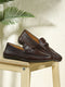 Men Brown Slip on Genuine Leather Loafers