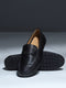 Men Black Slip on Genuine Leather Loafers