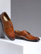 Men Tan Lace Up Genuine Leather Formal Derby