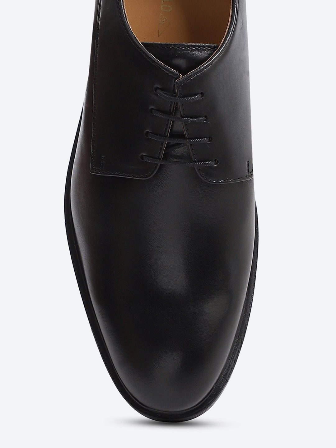 Men Black Lace Up Genuine Leather Formal Derby