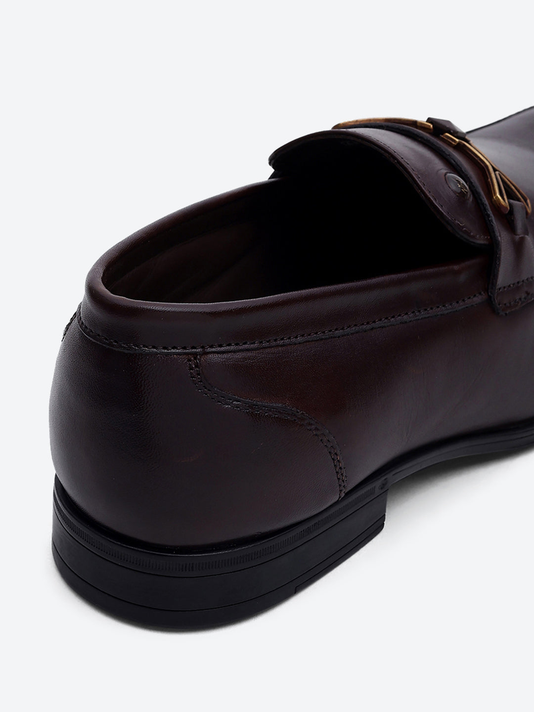 Men Brown Slip on Genuine Leather Penny Loafers