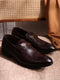 Men Brown Slip on Genuine Leather Penny Loafers