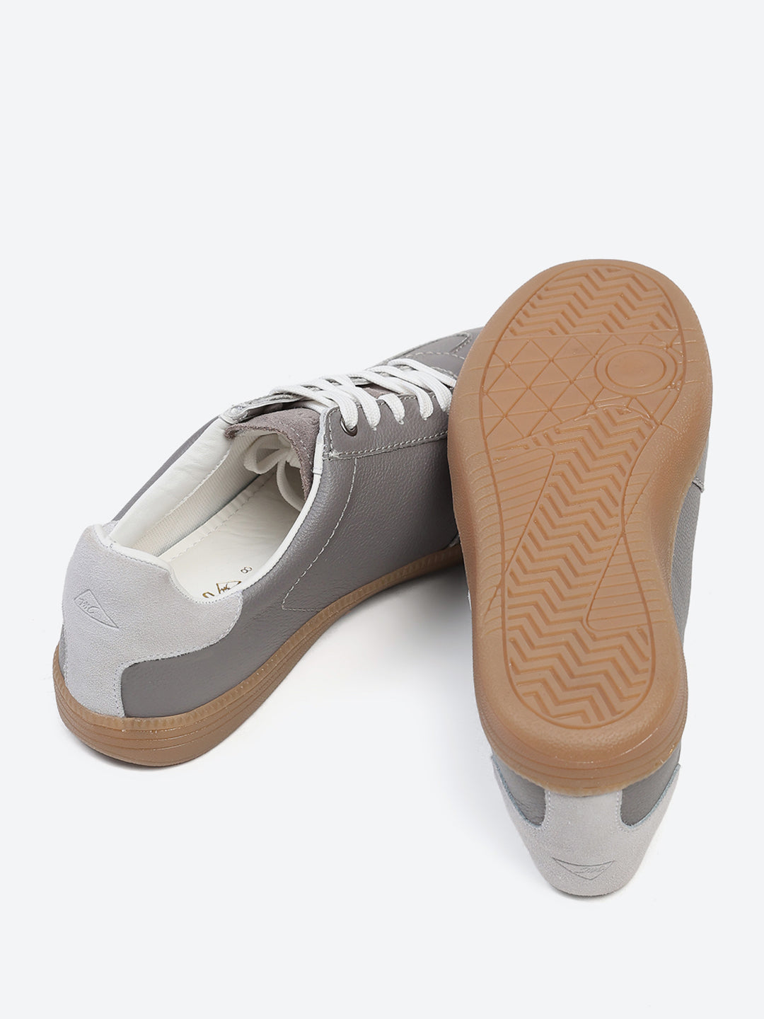 Monte Carlo Grey Smart Lace-Up Casual Sneakers for Men