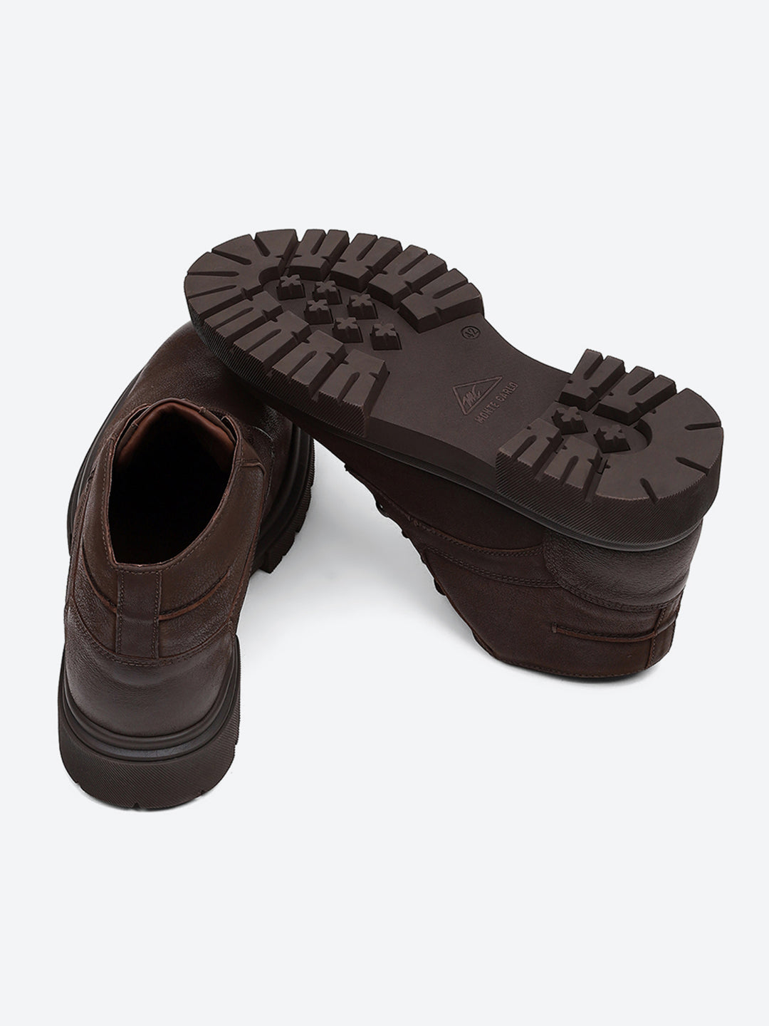 Men Brown Lace Up Genuine Leather Comfortable and Light weight Outdoor Boots