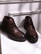 Men Brown Lace Up Genuine Leather Comfortable and Light weight Outdoor Boots