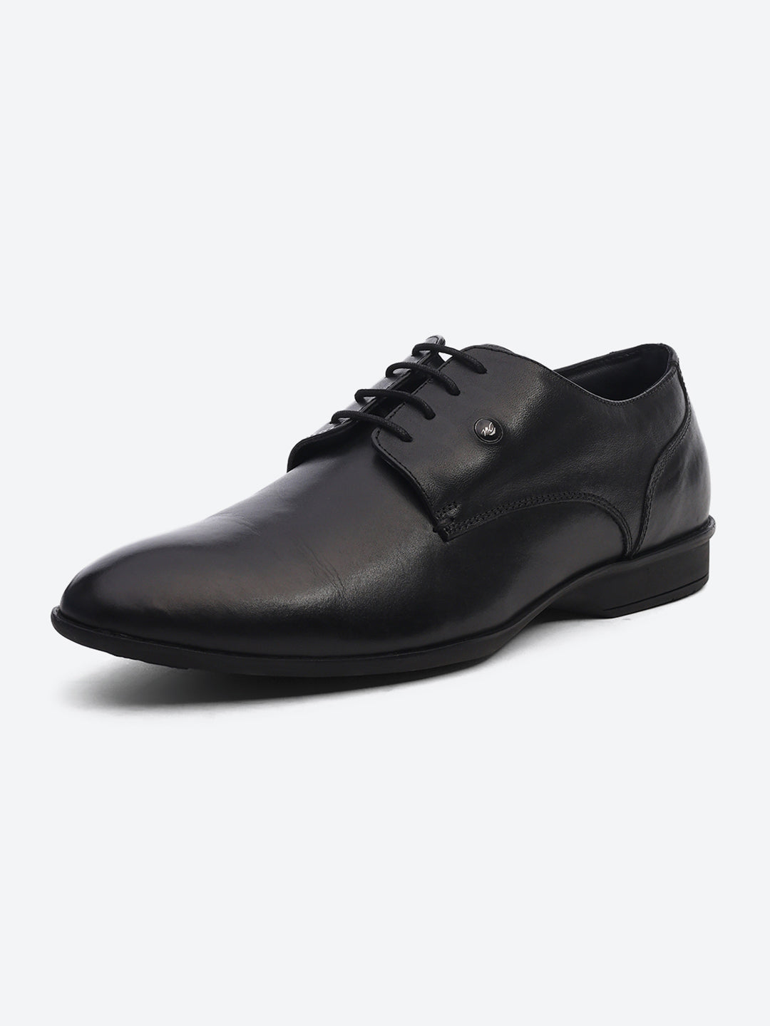 Men Black Lace Up Genuine Leather Formal Derbys