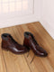 Men Brown Genuine Leather Lace Up Boots