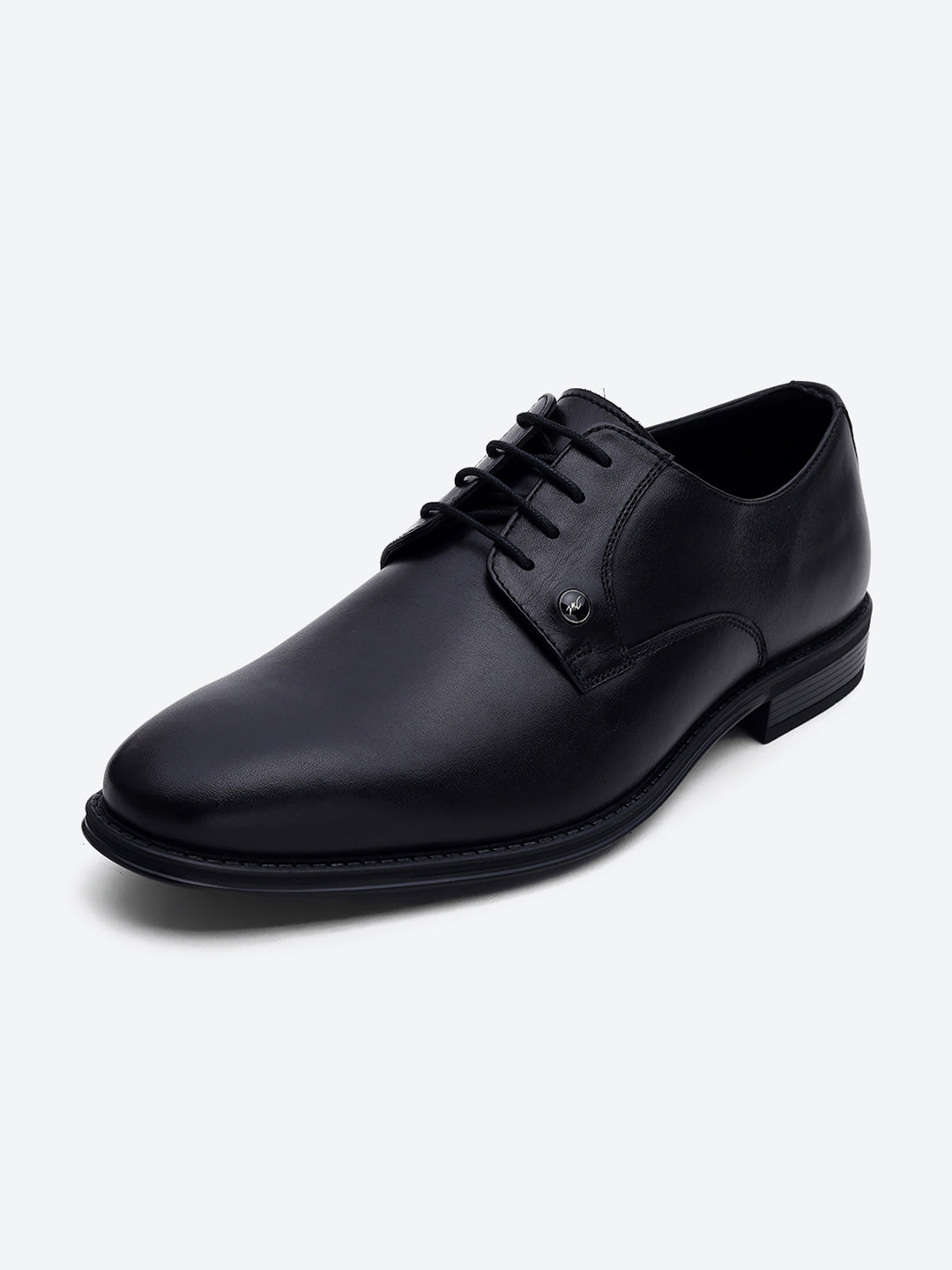 Men Black Lace Up Genuine Leather Formal Derby