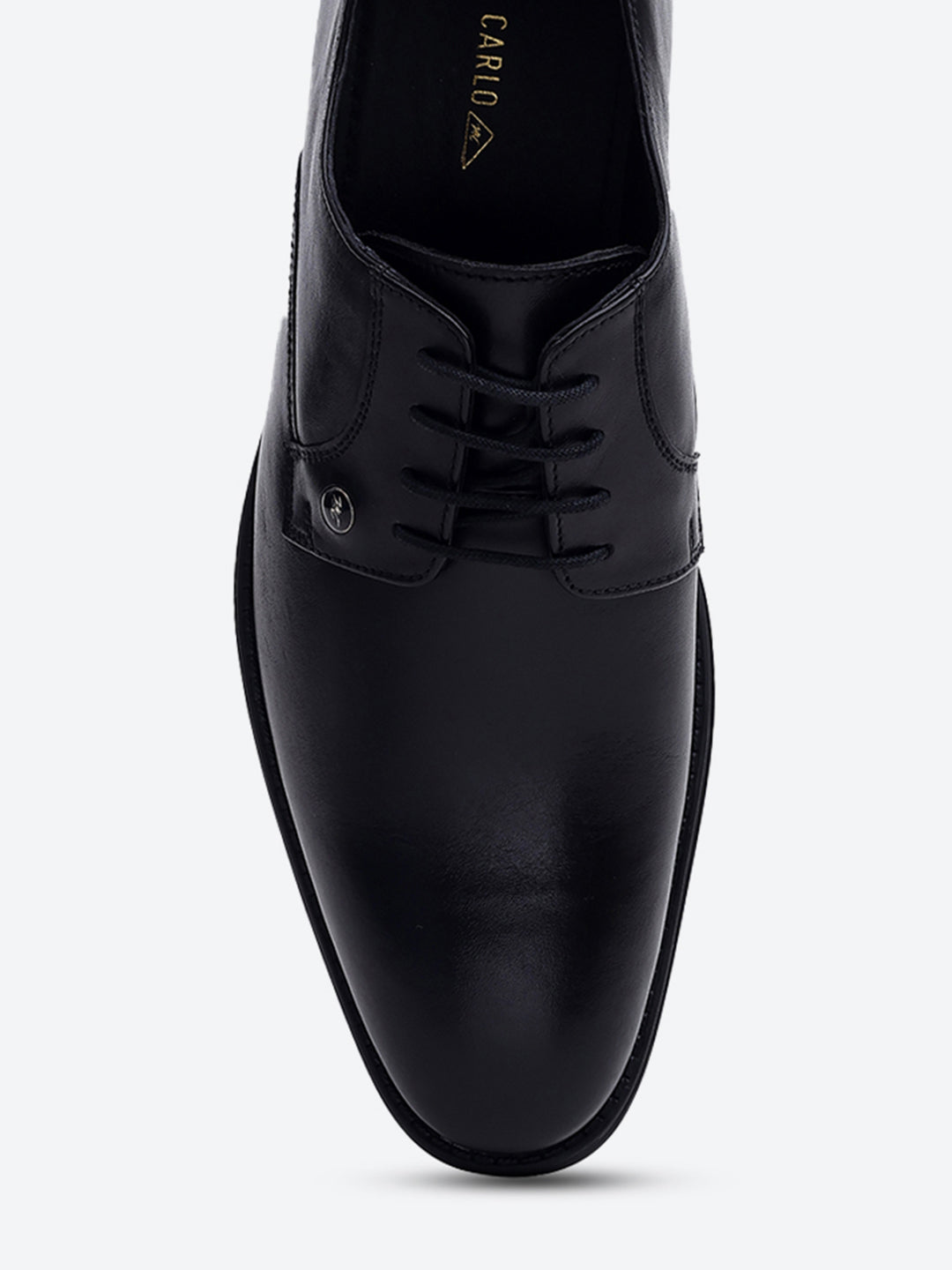 Men Black Lace Up Genuine Leather Formal Derby