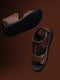 Monte Carlo Brown Velcro Adjustable Sporty Look I Daily Use Walking & Outdoor I Casual Floater Sandals for Men