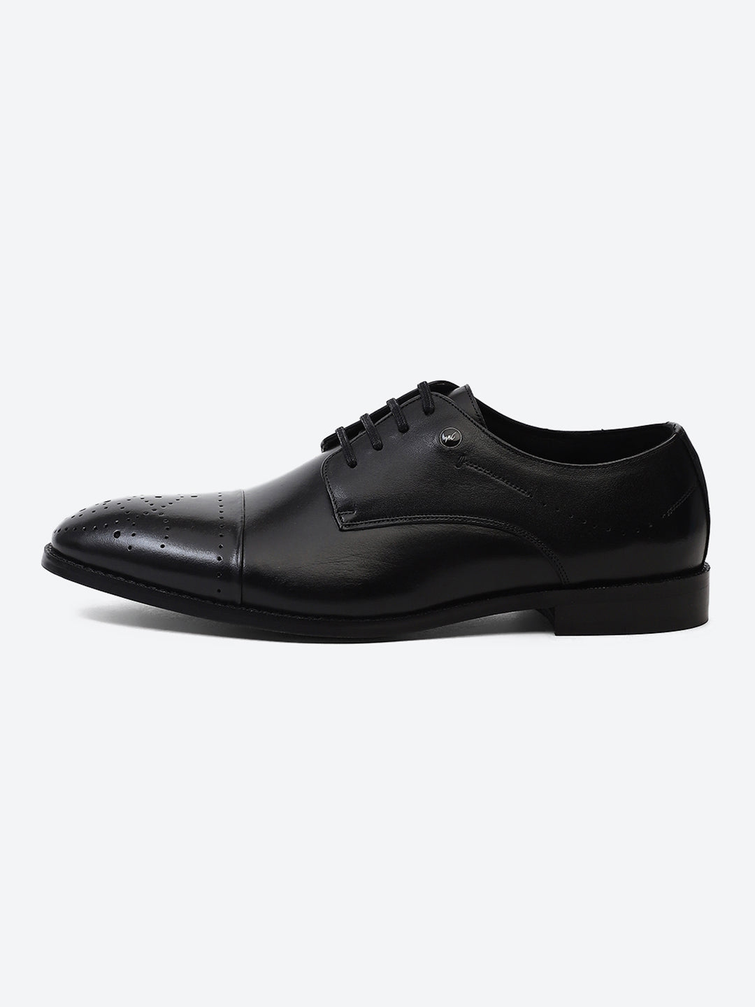 Men Black Lace Up Genuine Leather Formal Shoes