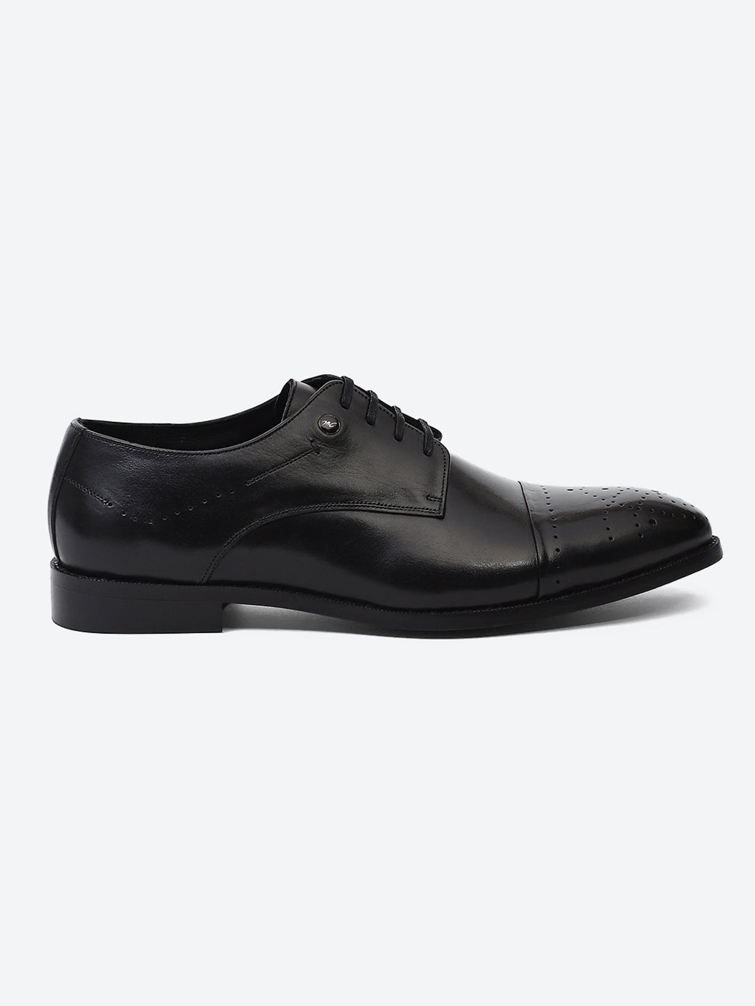 Men Black Lace Up Genuine Leather Formal Shoes