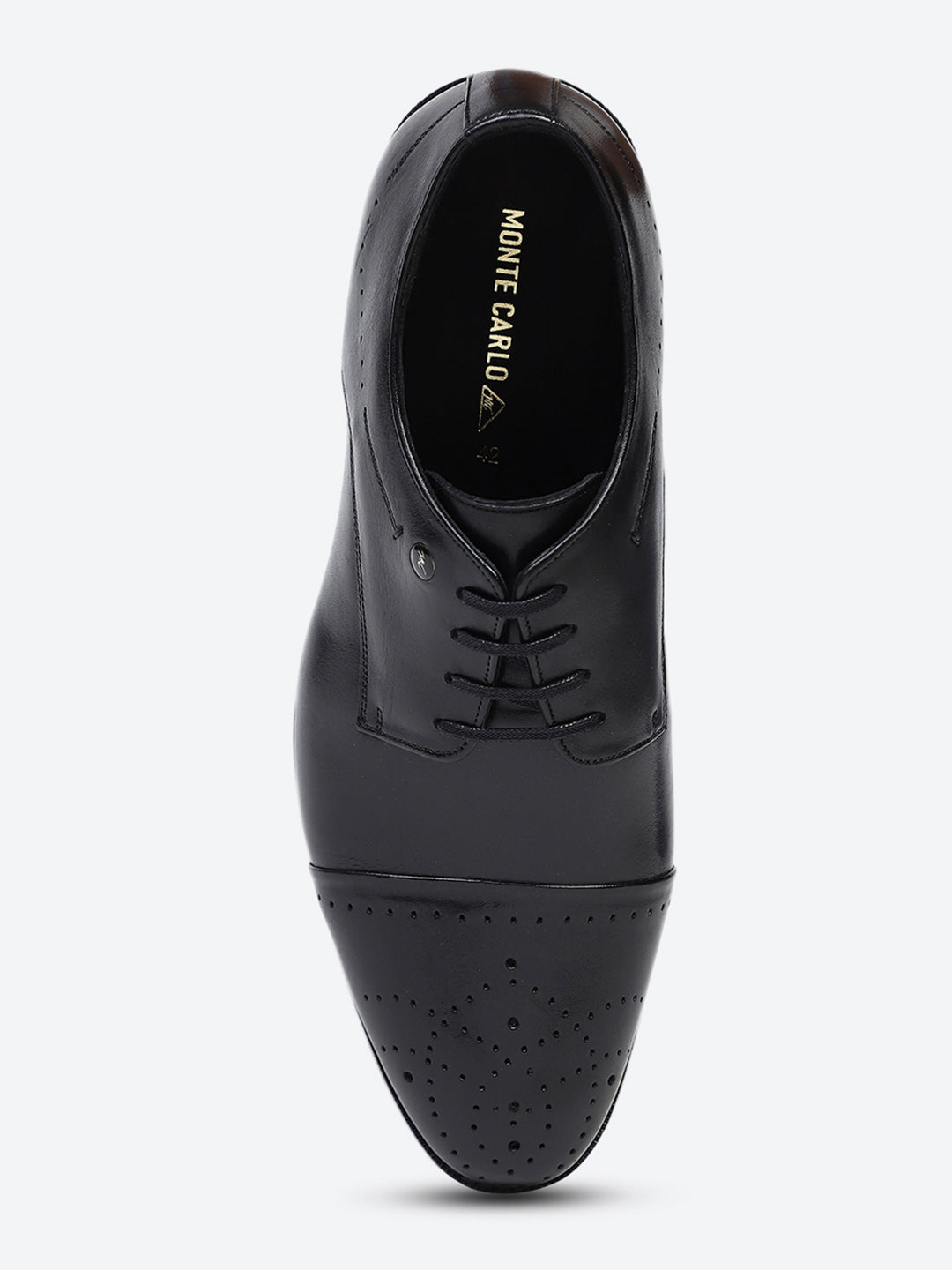 Men Black Lace Up Genuine Leather Formal Shoes