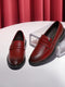 Monte Carlo Cherry Slip-On I Formal I Party Wear Leather Penny Loafers for Men