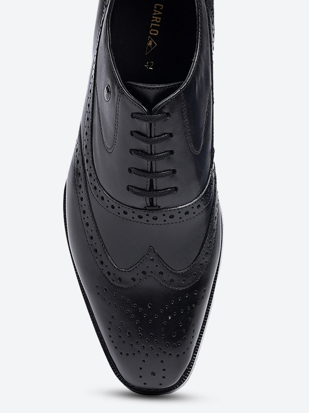 Men Black Lace Up Leather Loafers