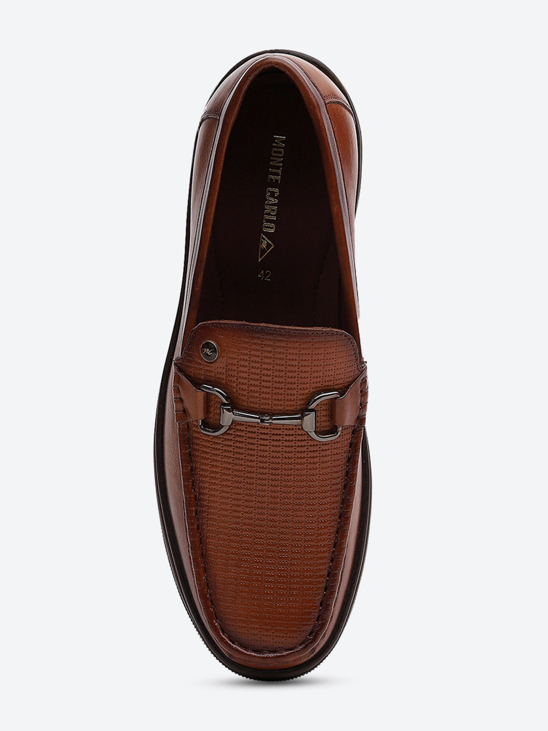 Men Tan Comfortable Slip on Leather Loafers