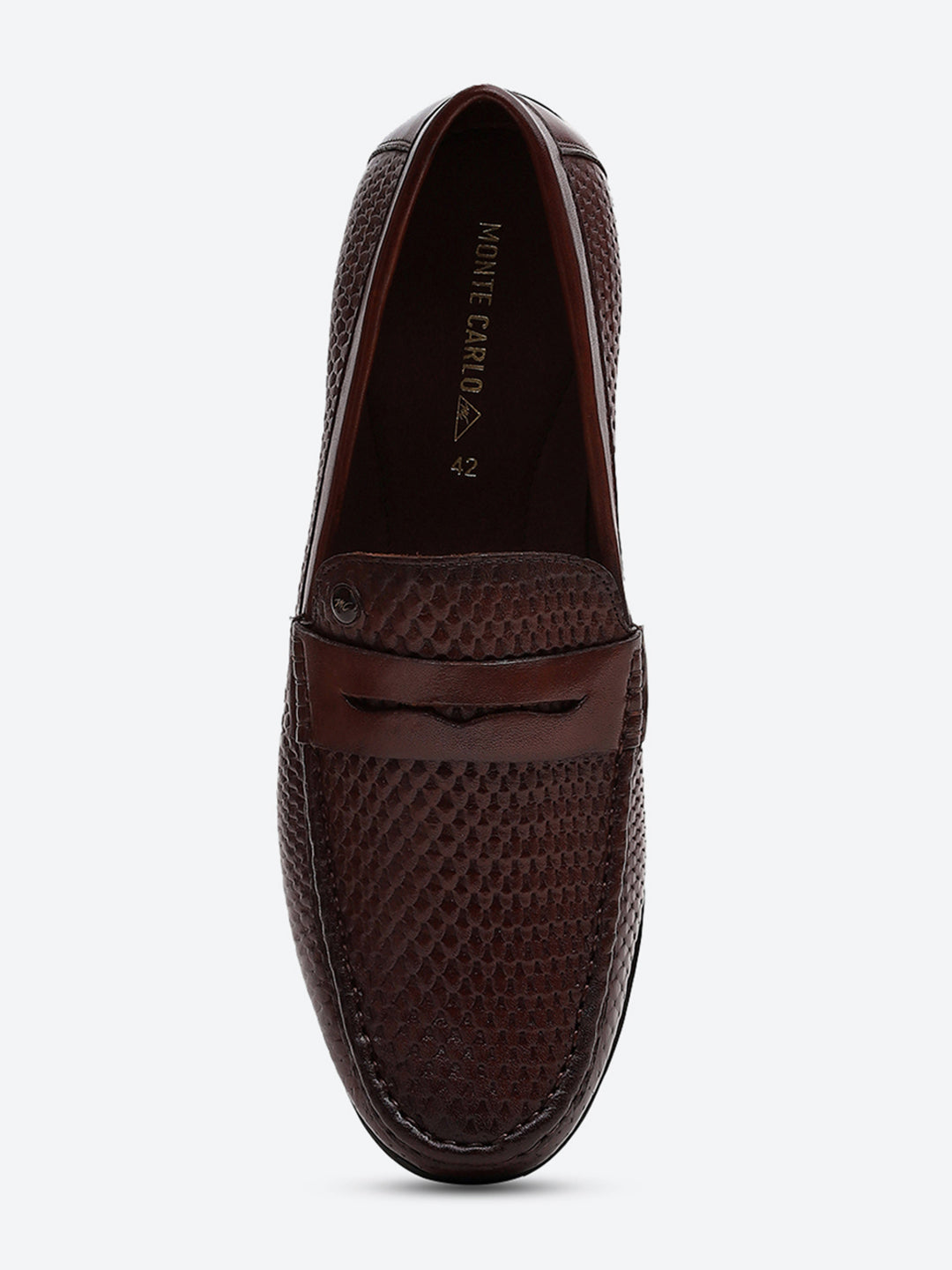 Men Tan Comfortable Slip on Leather Loafers