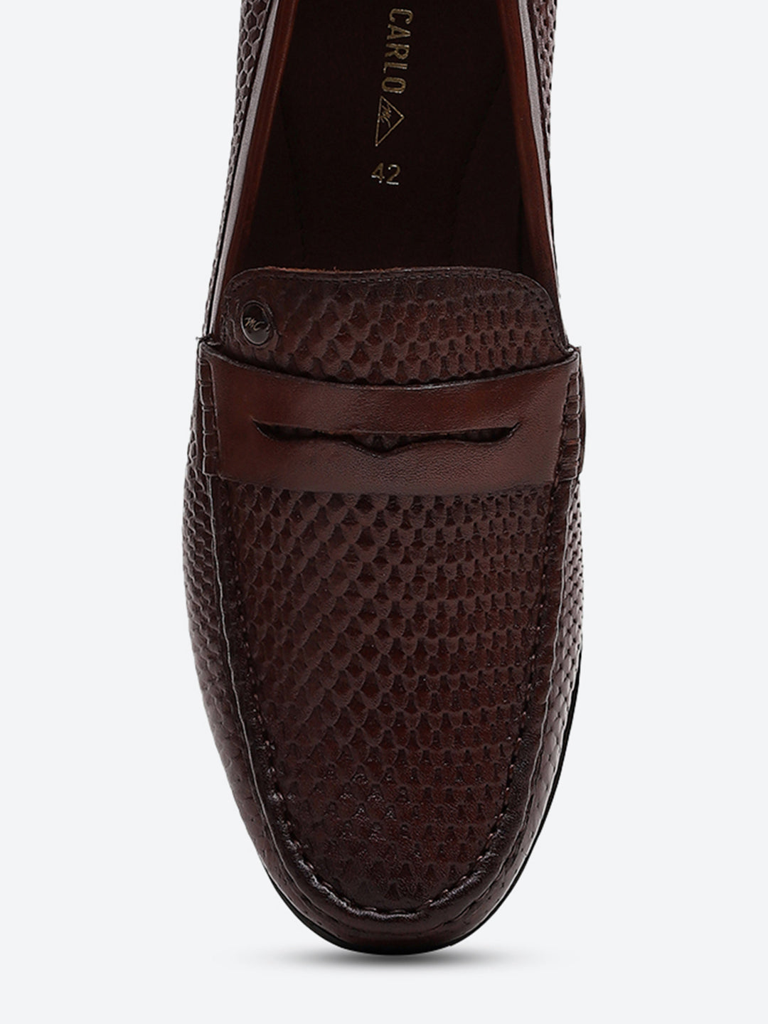 Men Tan Comfortable Slip on Leather Loafers