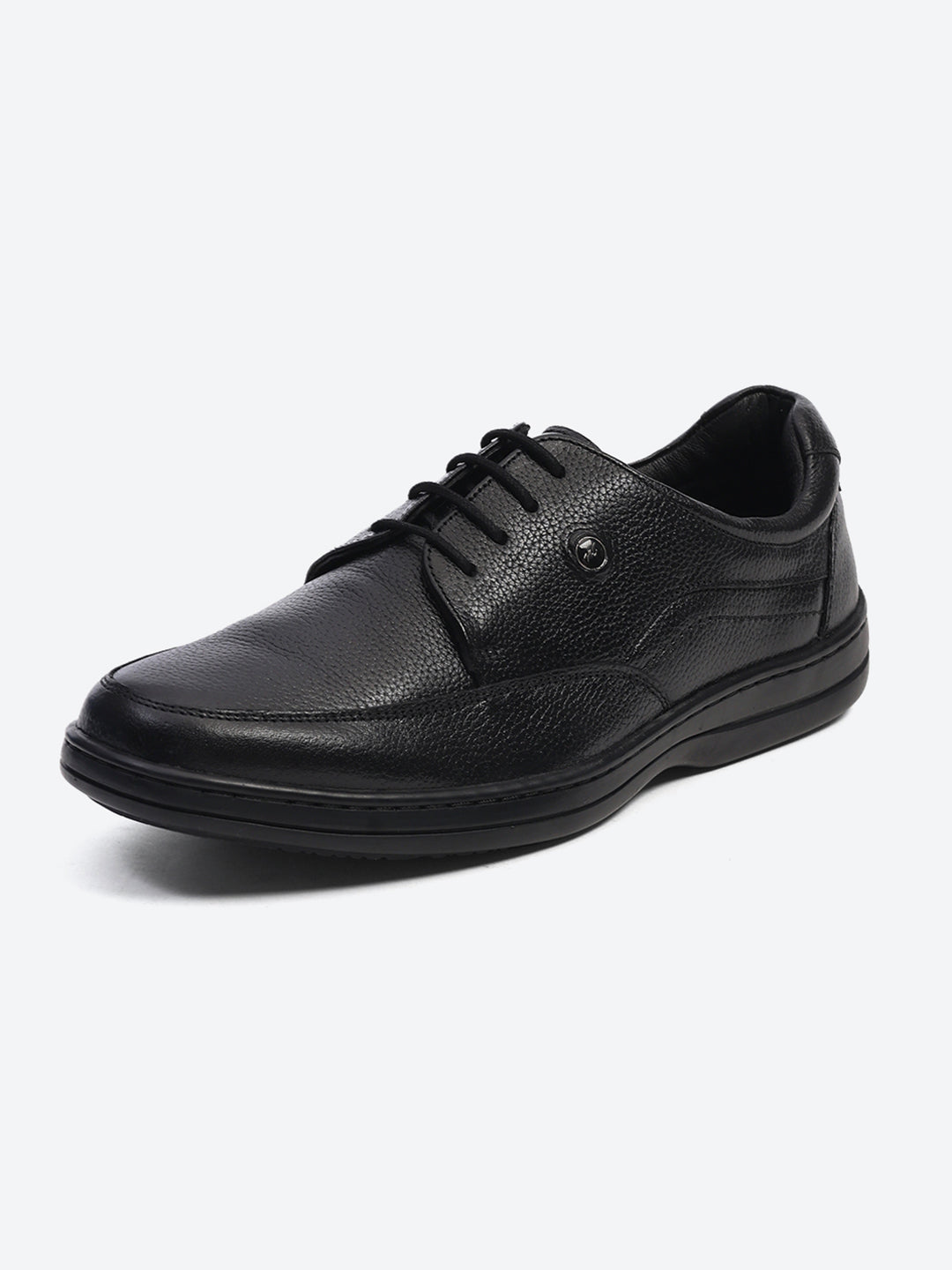 Men Black Lace Up Genuine Leather Formal Shoes