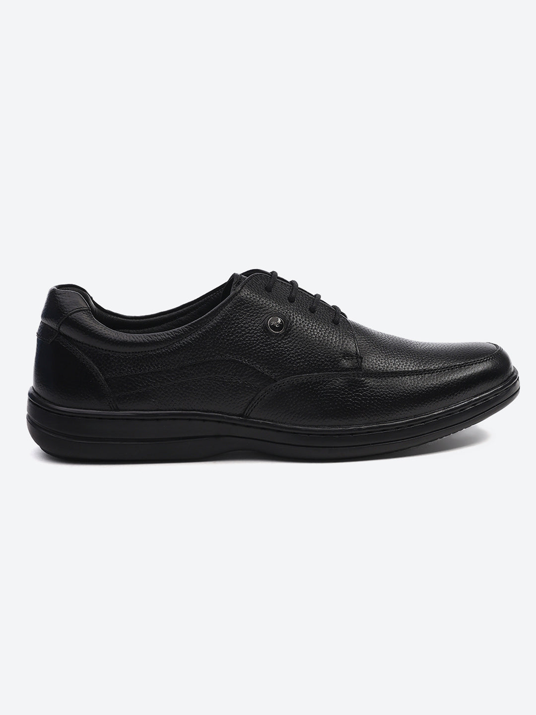 Men Black Lace Up Genuine Leather Formal Shoes