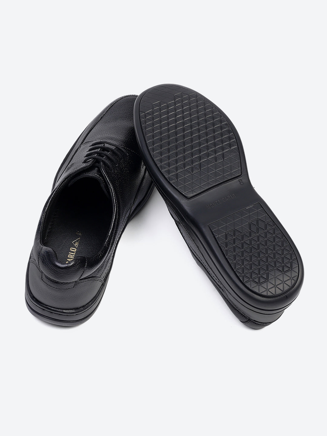 Men Black Lace Up Genuine Leather Formal Shoes