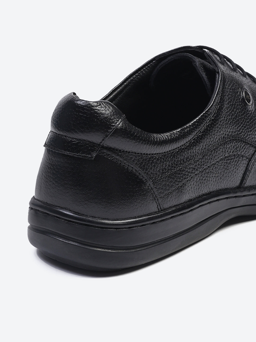 Men Black Lace Up Genuine Leather Formal Shoes