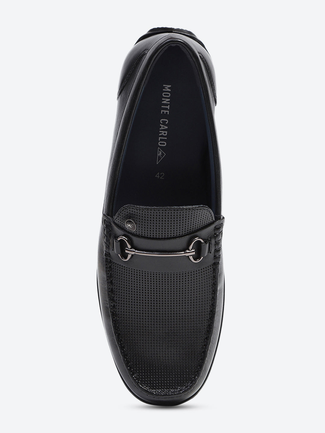 Men Black Slip on Genuine Leather Loafers