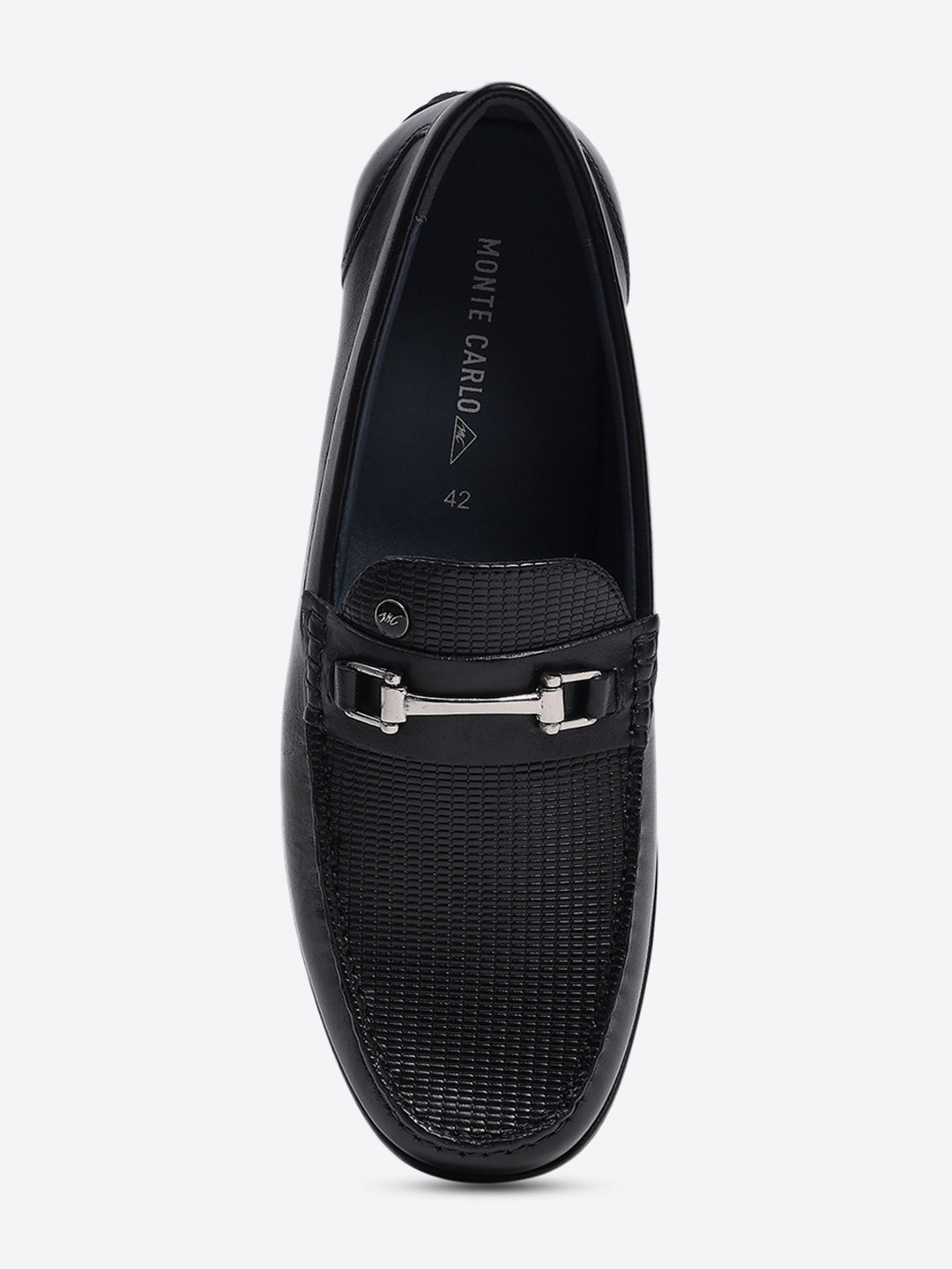 Men Black Slip on Genuine Leather Loafers