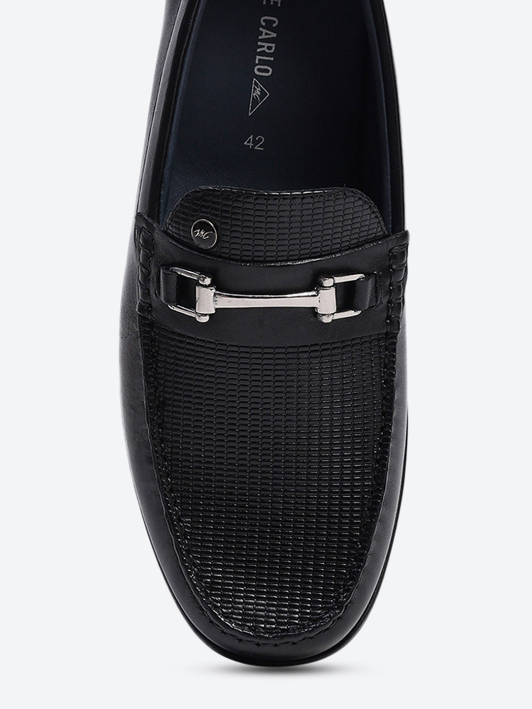 Men Black Slip on Genuine Leather Loafers