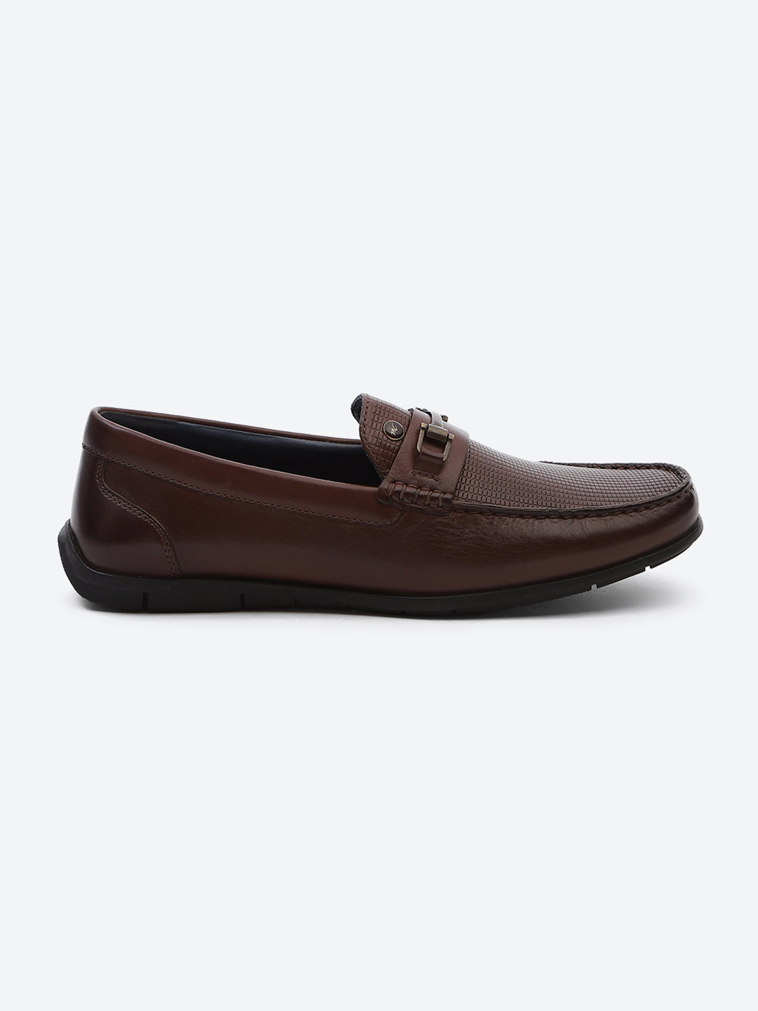 Men Brown Slip on Genuine Leather Loafers