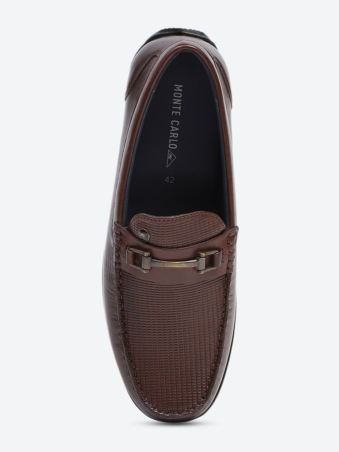 Men Brown Slip on Genuine Leather Loafers
