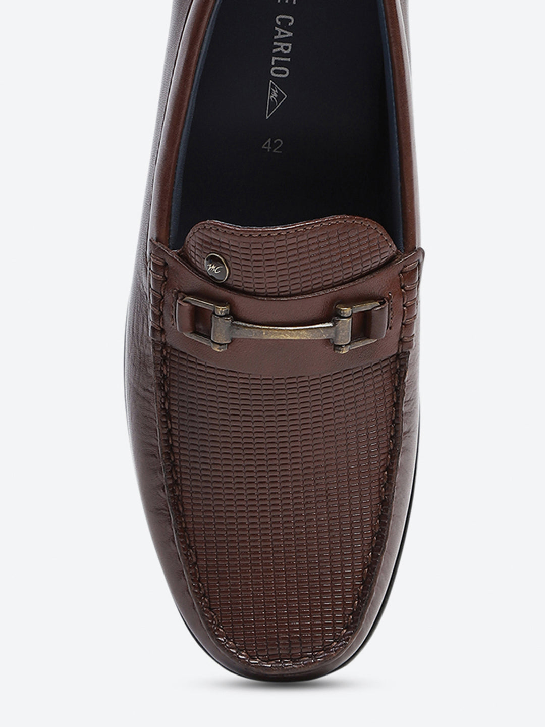 Men Brown Slip on Genuine Leather Loafers
