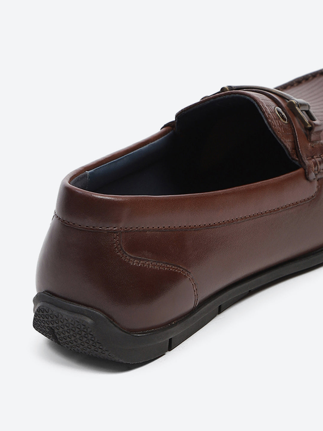 Men Brown Slip on Genuine Leather Loafers