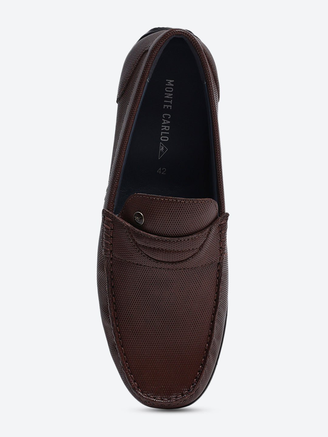Men Brown Slip on Genuine Leather Loafers