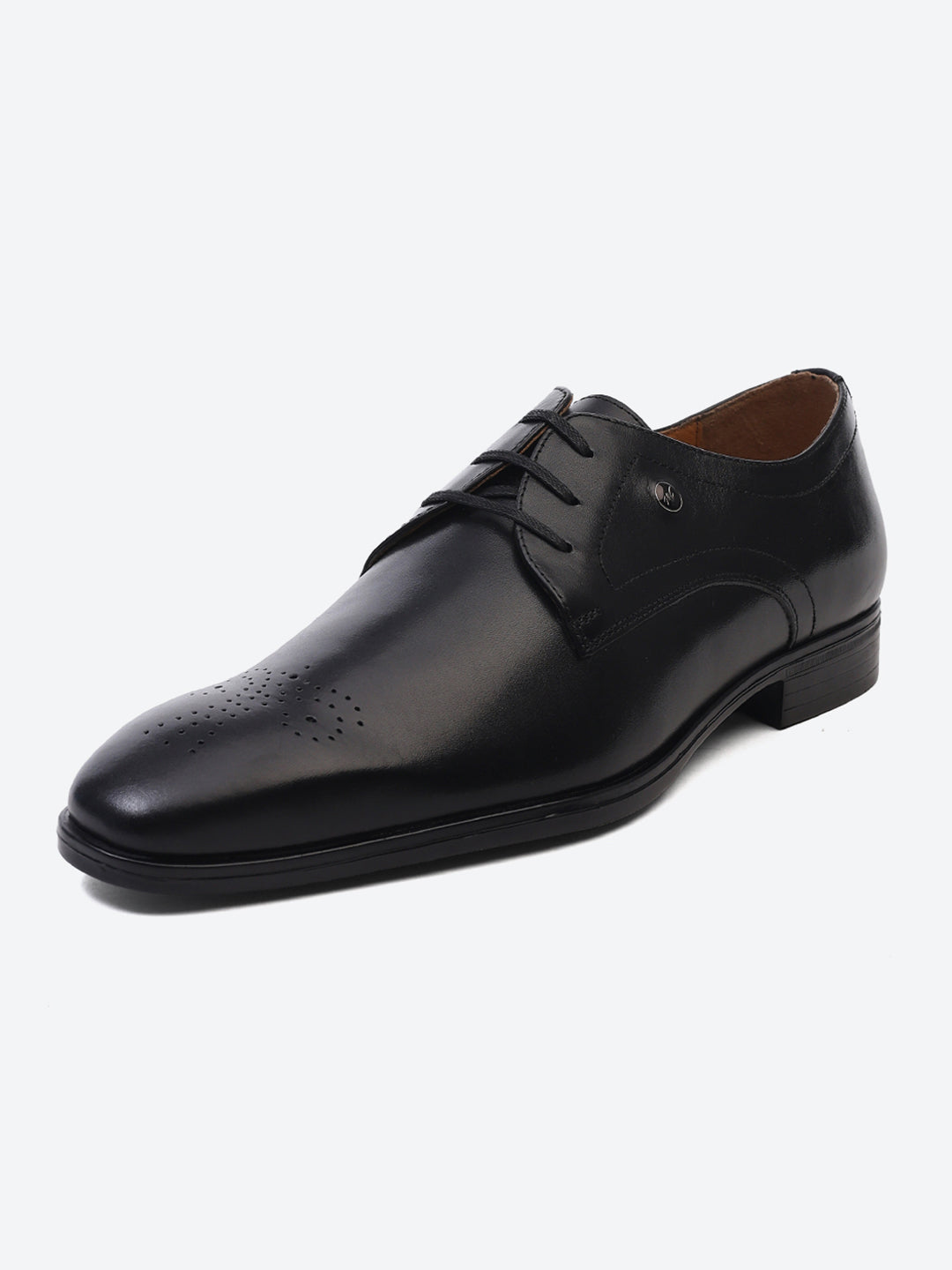 Men Black Lace Up Genuine Leather Formal Shoes