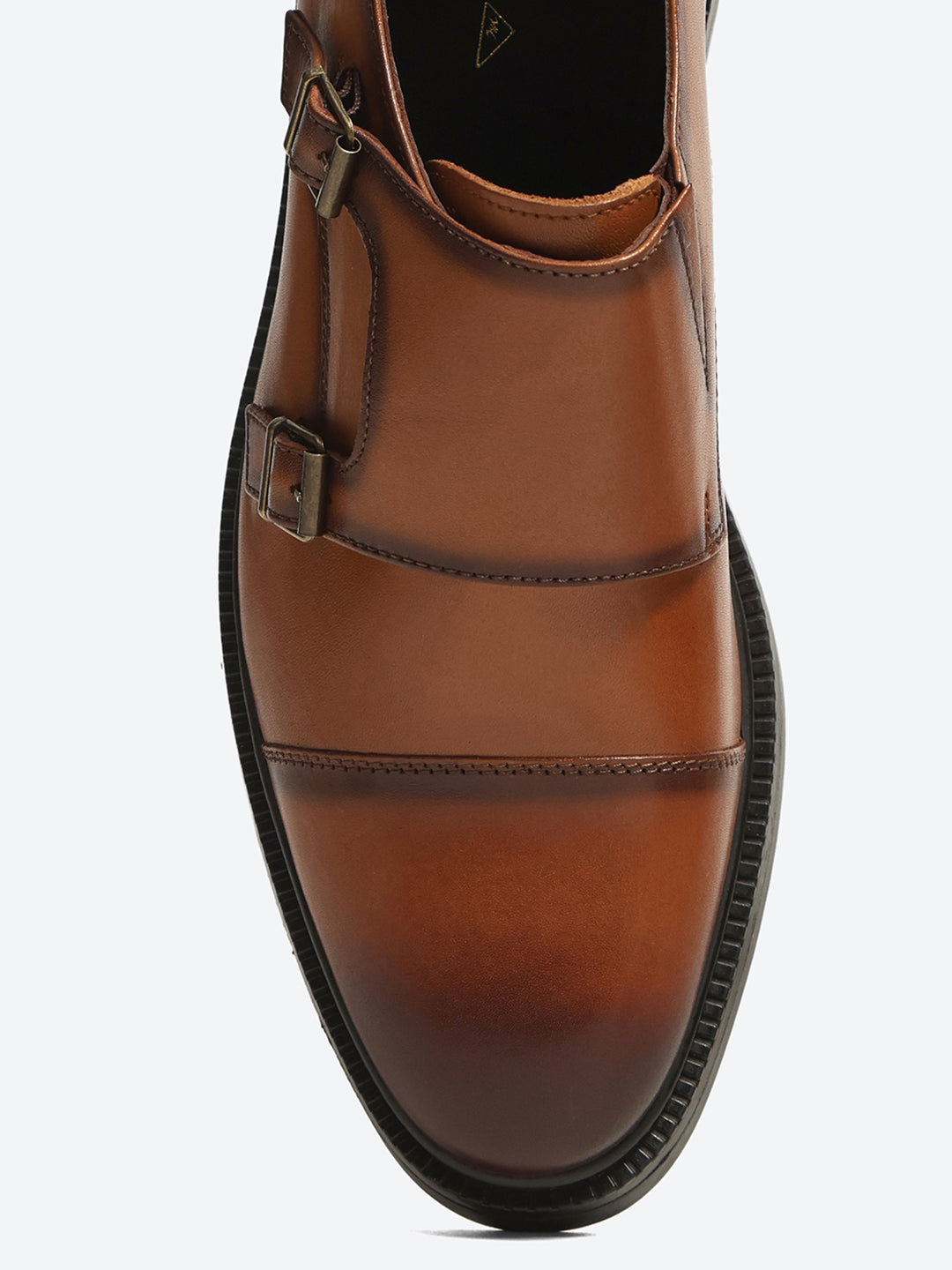 Monte Carlo Tan Double Monk Strap Formal Shoes for Men