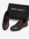 Men Brown Solid Lace Up Genuine Leather Formal Derby