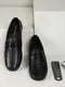 Men Black Slip-On Genuine Leather Loafer