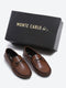 Men Tan Slip on Microfibre Loafers