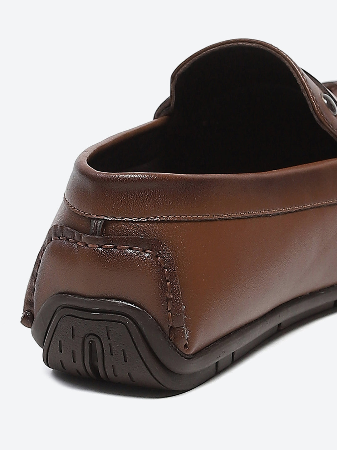 Men Tan Slip on Microfibre Loafers