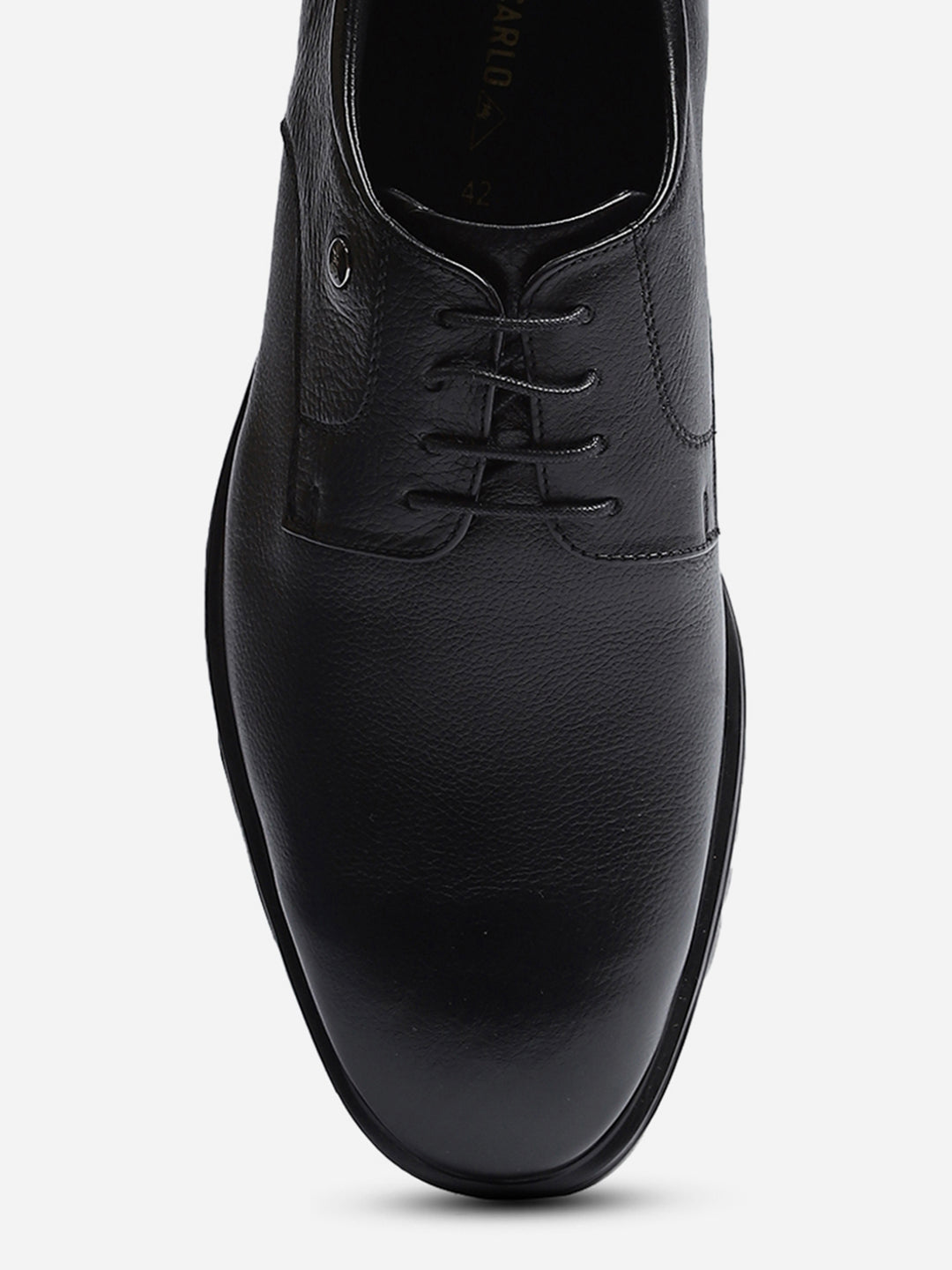 Men Black Lace Up Genuine Leather Formal Derby
