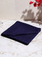 Dark Blue Cotton Solid 380 GSM Bath Towel (Albella)